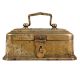 Brass Trinket Box  with Hinged Lid And Latch