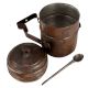 Brass Tiffin Box Or Dabba With Spoon