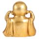 Golden Brass Monk Hears No Evil Statue