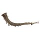 Brass Dhokra Tribal Trumpet In Dark Finish