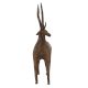 Brass Tribal Deer Statue In Antique Finish