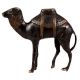 Brass Standing Camel Statue In Black Finish
