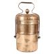 Two Tier Brass Tiffin Box With Locking System