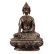Brass Shakyamuni Buddha Statue In Dark Finish
