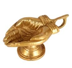 Brass Laxmi Hand Diya