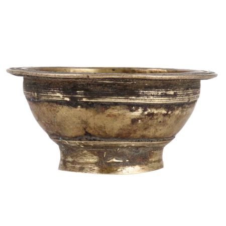 Old Brass Footed Bowl