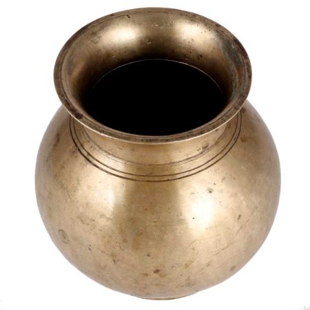 Round Brass Water Pot