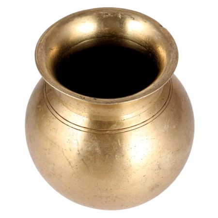 Golden Round Water Storage Pot