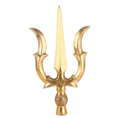 Golden Brass Lord Shiva Trishul