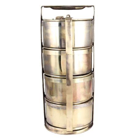 Brass HandmadeÂ Tiffin Food Box
