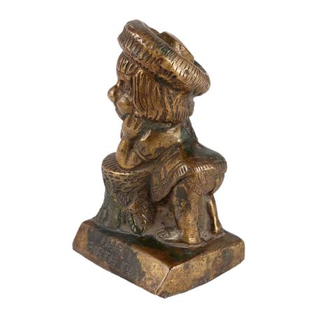 Brass Happy Birthday Girl Statue