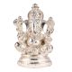 Brass Ganesha Statue in Nickel Finish