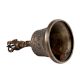 Brass Buddhist Temple Hand Bell In Dark Finish