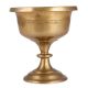Brass Cup Pedestal Bowl In Antique Finish