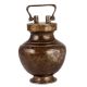 Brass Kamandal Pot In Antique Finish