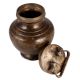Brass Kamandal Pot In Antique Finish