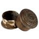 Round Brass Trinket Box