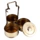 Three-Tier Brass Tiffin Carrier