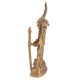 Folk Art Brass Figurines With Tribal Dance Themes