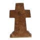 Jesus Face Solid Brass Cross