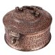 Copper Round Box With Handle