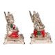 Copper Laxmi Ganesh Murti Pair Color And  Silver Finish