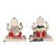 Copper Laxmi Ganesh Murti Pair Color And  Silver Finish