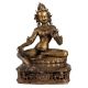 Brass Sitting Tara Statue In Antique Finish