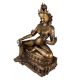 Brass Sitting Tara Statue In Antique Finish