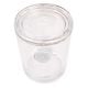 Glass Cylinder Jar With Lid And AQ Logo