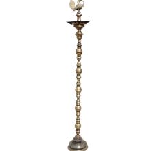 Brass Peacock Kuthu Villaku Oil Lamp
