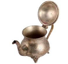 Brass Tea Pot with Mughlai Engraved Flower Design