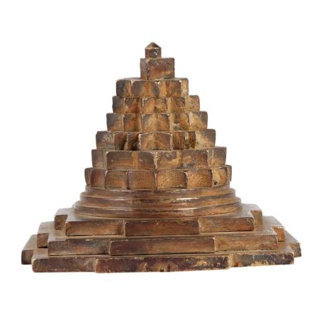 Brass Meru Shree Yantra Figurine