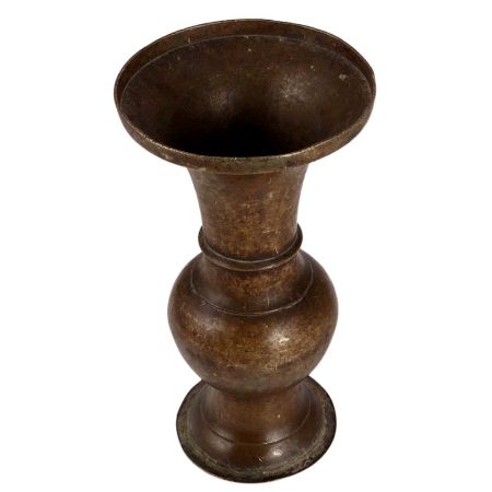 Antique Brass Spittoon Pot With Black Finish