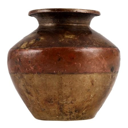 Brass And Copper Ganga Jamuna Water Pot