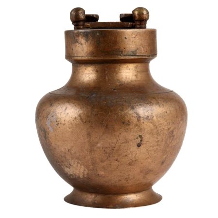 IndianÂ Kamandalu with a Brass Lid