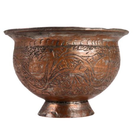 Copper Pot Or Big Bowl In Islamic and Indian Art