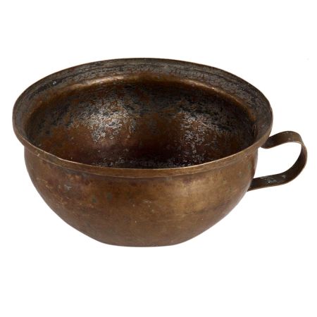 Brass Rustic Pot with Trophy Handles