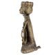 Brass Tribal Musician Statue