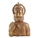 Brass Indian King Bust Statue With Beard  And Crown