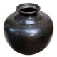 Brassware Large Pot With Black Finish