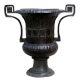 Brass European Art  Garden Flower Pot With Handles