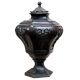 Mid Victorian Brass Lidded Urn Or Pot With Black Finish
