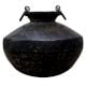 Blackened Brass Water Storage Matka Ghada With Handles
