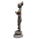 Brass Namaste Lady Statue