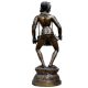 Dancing Lady Playing Dholak Brass Sculpture