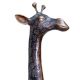 BrassÂ Giraffe Animal Statue In Black Finish