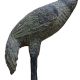 Brass Crane Statue Black Finish