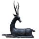 Brass Christmas Decor Sitting  Deer Figurine