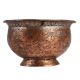 Chinar Design Round Copper Pot